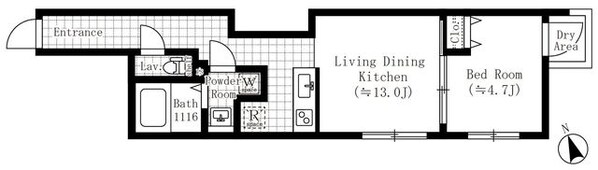 CREATIF池袋本町の物件間取画像
